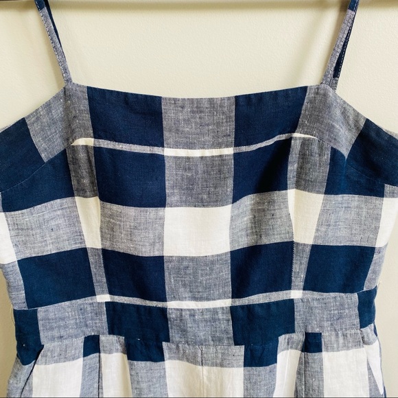 Jcrew large gingham prints jumpsuit - Picture 4 of 10